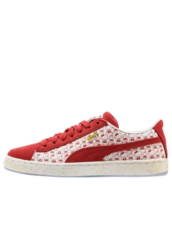 Кроссовки hello kitty x suede classic 'bright red' Puma — изображение 1 из 3, красный/белый