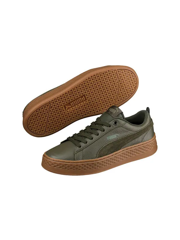 Кроссовки smash platform softfoam 'green' Puma — изображение 3 из 4, зеленый