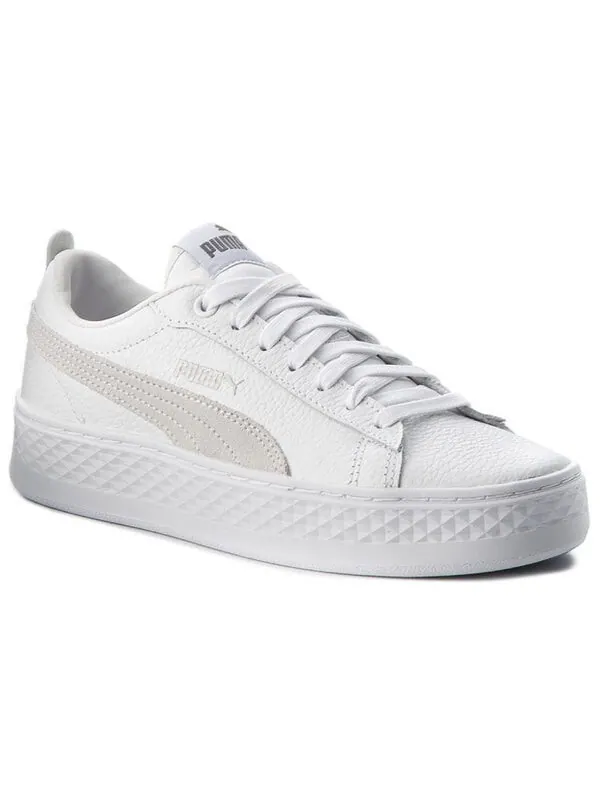 Кроссовки smash platform low 'white' Puma — изображение 2 из 4, белый