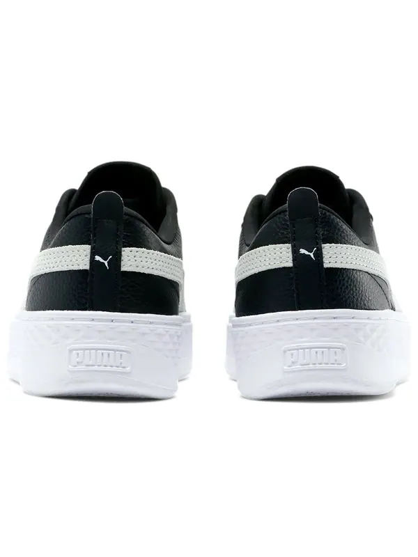 Кроссовки smash platform leather 'black' Puma — изображение 4 из 4, черный