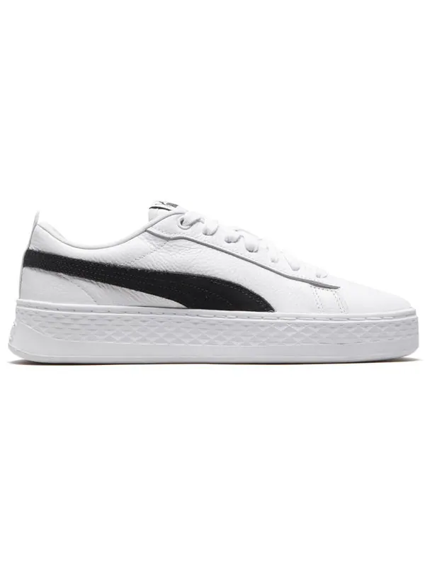 Кроссовки smash platform l 'white black' Puma — изображение 2 из 4, черный белый