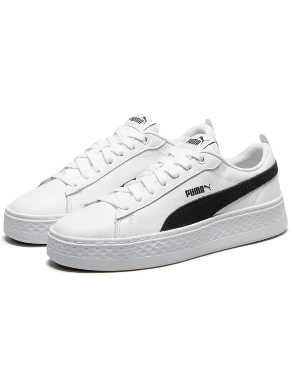 Кроссовки smash platform l 'white black' Puma — изображение 3 из 4, черный белый