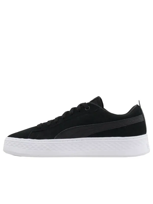 Кроссовки smash platform suede casual board shoes black/white Puma — изображение 1 из 4, черный