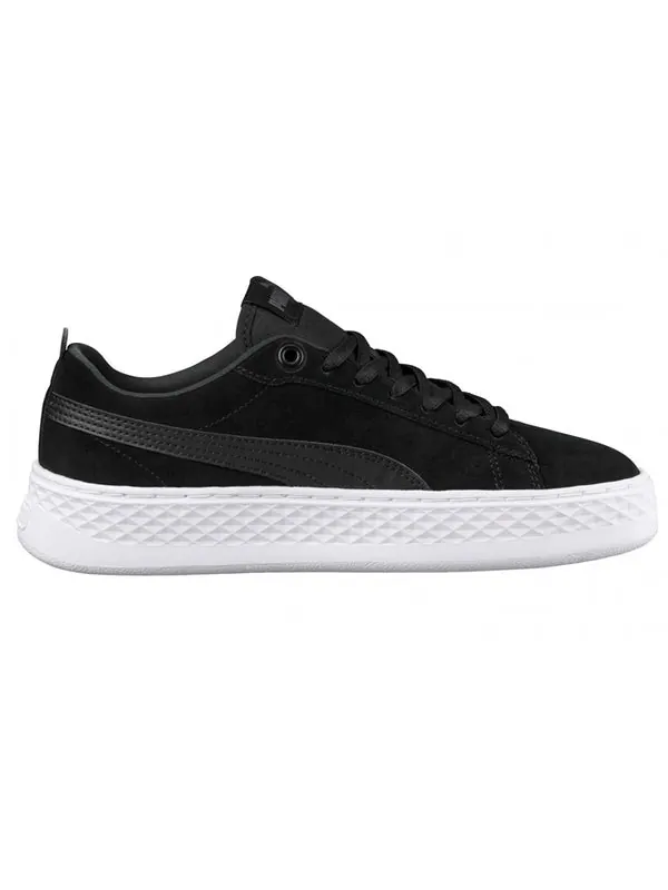 Кроссовки smash platform suede casual board shoes black/white Puma — изображение 2 из 4, черный