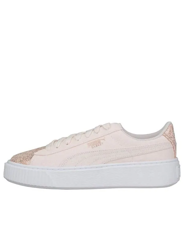 Кроссовки basket platform rose gold Puma — изображение 1 из 4, розовый золотистый