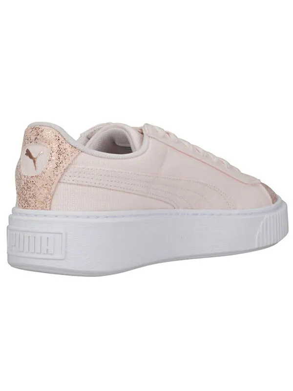 Кроссовки basket platform rose gold Puma — изображение 4 из 4, розовый золотистый