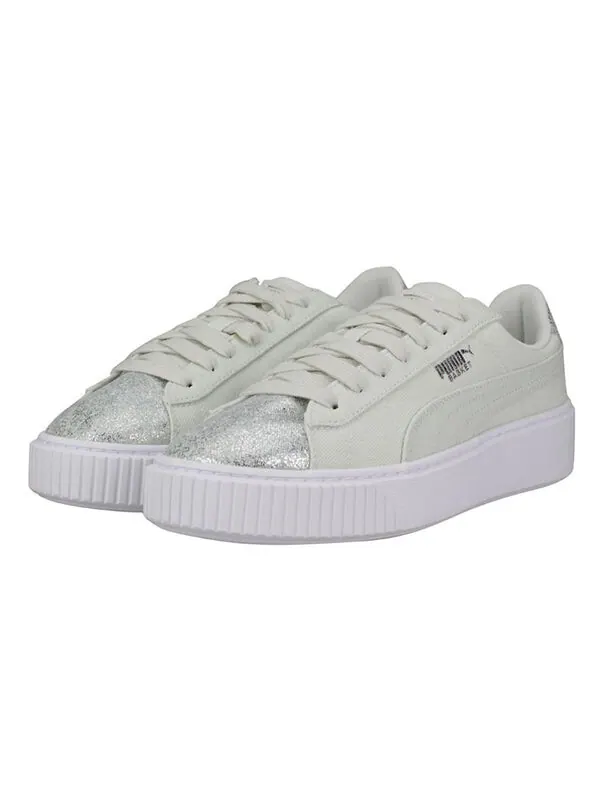 Кроссовки basket platform 'peppermint green' Puma — изображение 3 из 4, зеленый