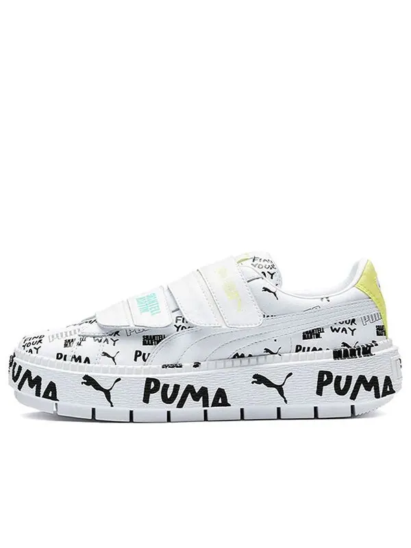 Кроссовки shantell martin x platform trace strap 'white' Puma — изображение 1 из 4, белый/черный