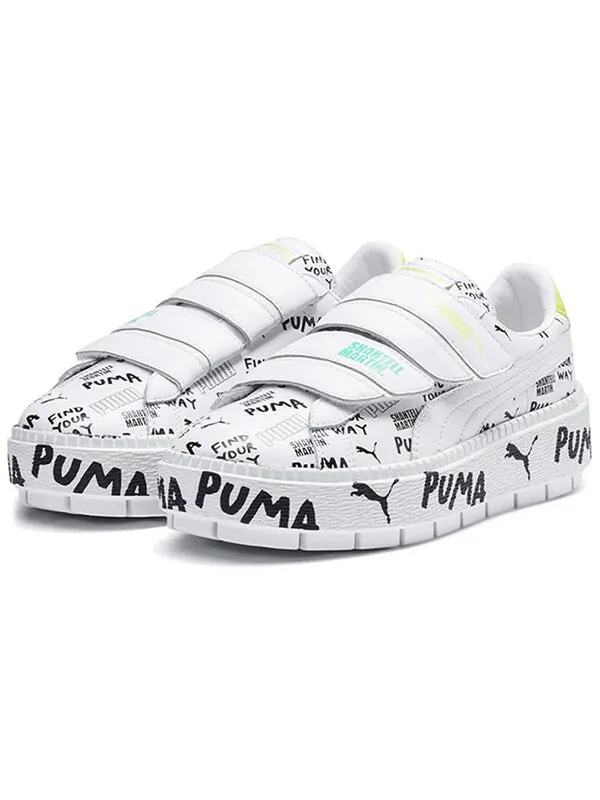 Кроссовки shantell martin x platform trace strap 'white' Puma — изображение 2 из 4, белый/черный