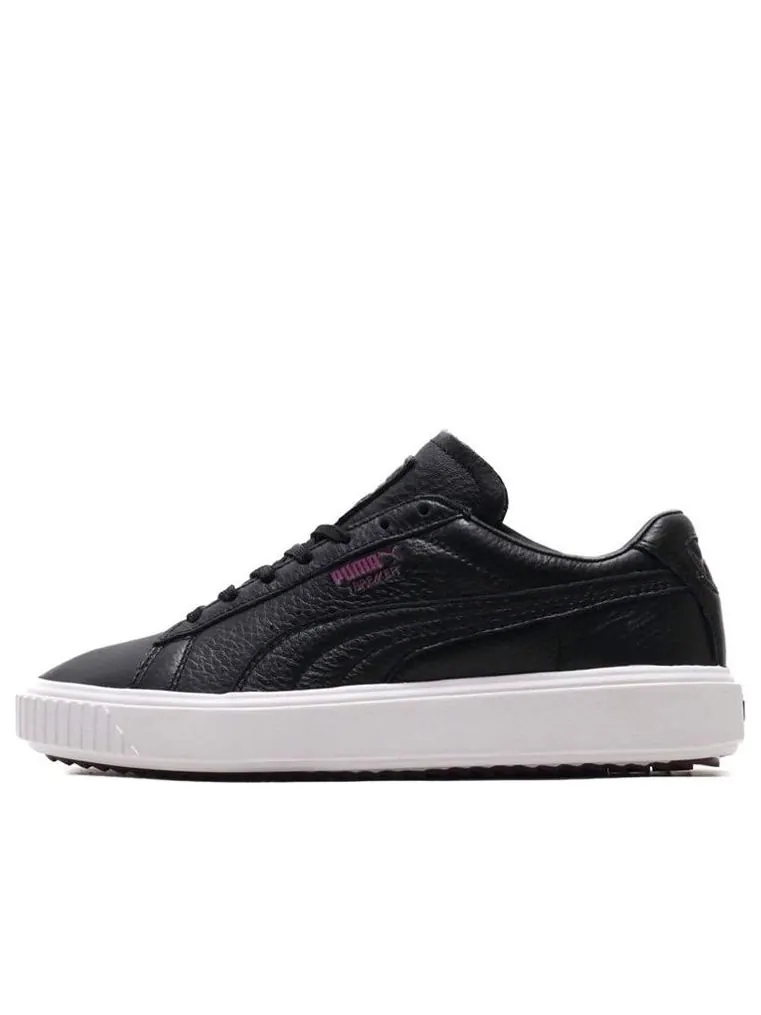Кеды PUMA Unisex Breaker Leather Sneakers Black — изображение 1 из 5, черный