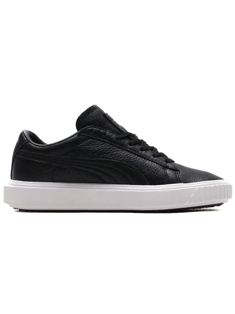 Кеды PUMA Unisex Breaker Leather Sneakers Black — изображение 2 из 5, черный