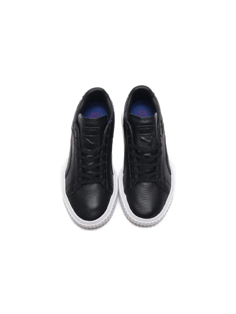 Кеды PUMA Unisex Breaker Leather Sneakers Black — изображение 3 из 5, черный