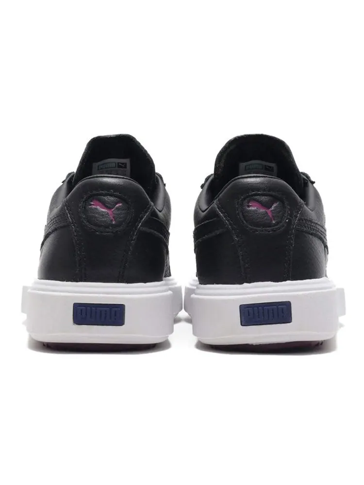 Кеды PUMA Unisex Breaker Leather Sneakers Black — изображение 4 из 5, черный