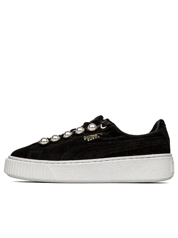 Кроссовки suede platform bling 'black' Puma — изображение 1 из 4, черный