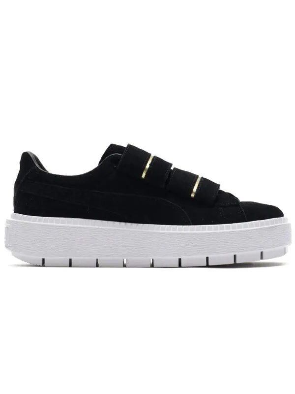 Кроссовки platform trace strap 'black' Puma — изображение 2 из 4, черный/белый