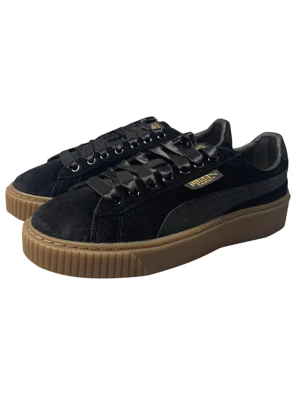 Кроссовки suede platform 'black' Puma — изображение 3 из 4, черный