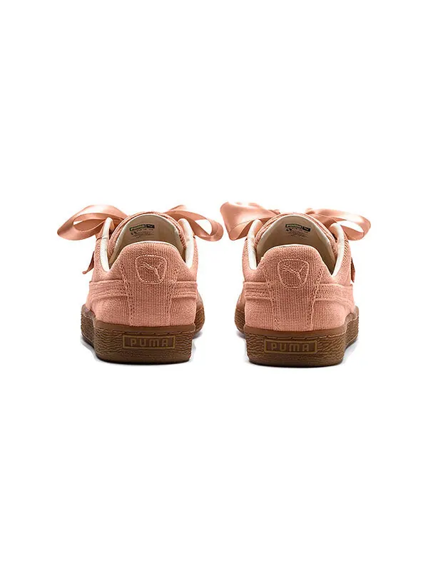 Кроссовки basket heart corduroy 'pink brown' Puma — изображение 4 из 4, розовый/коричневый