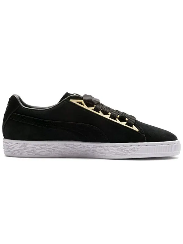 Кроссовки suede 'jewel metallic' Puma — изображение 2 из 4, черный