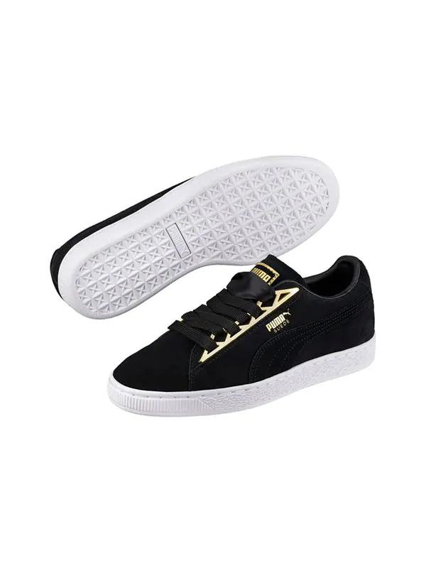 Кроссовки suede 'jewel metallic' Puma — изображение 3 из 4, черный