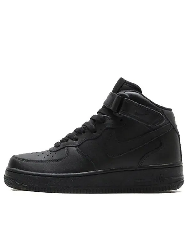 Кроссовки air force 1 '07 mid 'black' Nike — изображение 1 из 4, черный/черный