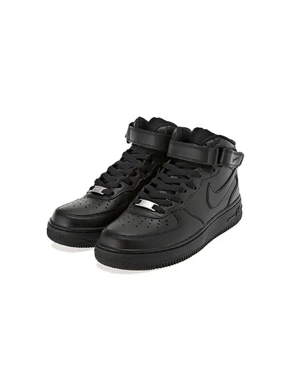 Кроссовки air force 1 '07 mid 'black' Nike — изображение 3 из 4, черный/черный