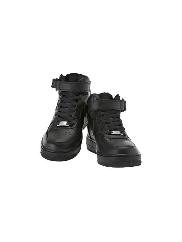 Кроссовки air force 1 '07 mid 'black' Nike — изображение 4 из 4, черный/черный