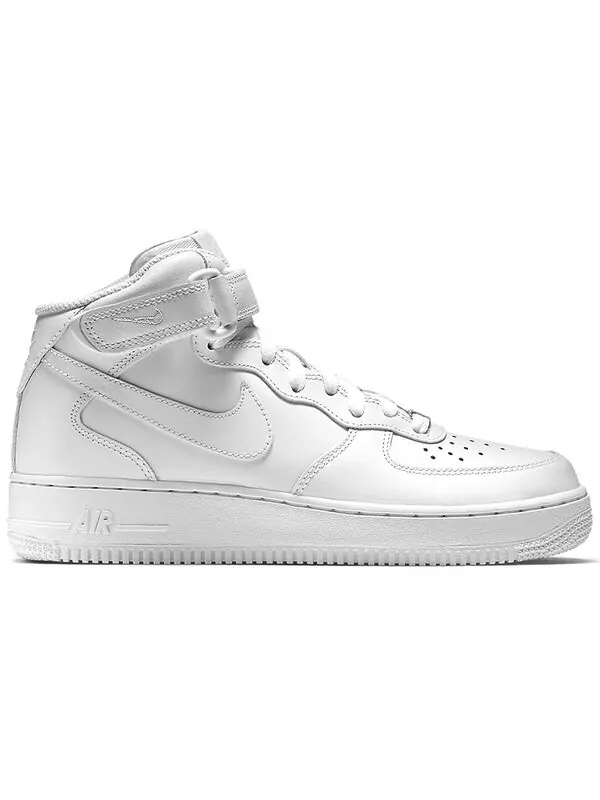 Кроссовки air force 1 mid 07 кожа Nike — изображение 3 из 4, белый