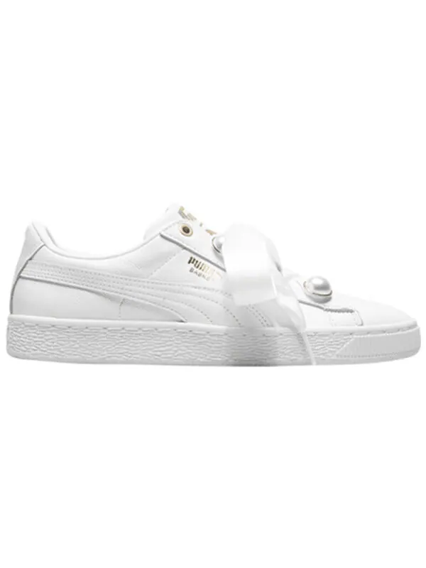 Кроссовки suede platform bling 'white' Puma — изображение 2 из 4, белый