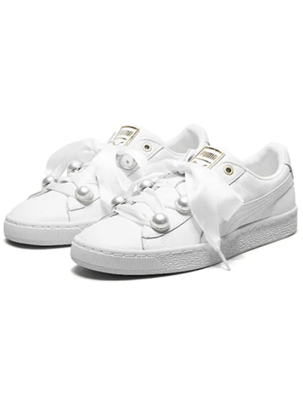 Кроссовки suede platform bling 'white' Puma — изображение 3 из 4, белый