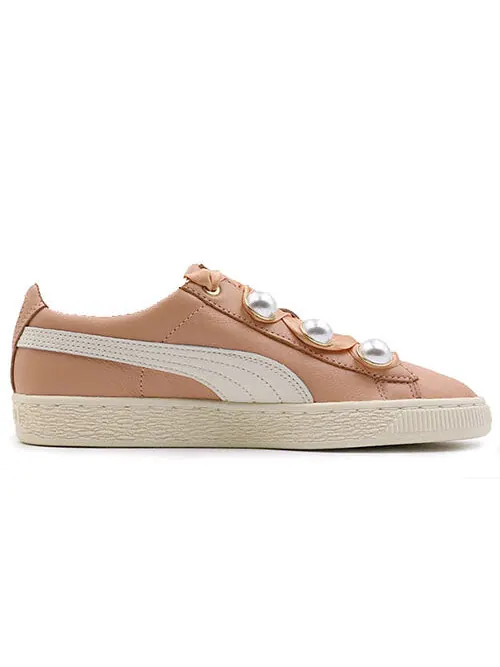 Кроссовки basket bling 'pink' Puma — изображение 2 из 4, розовый/белый/золотистый
