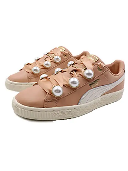 Кроссовки basket bling 'pink' Puma — изображение 3 из 4, розовый/белый/золотистый