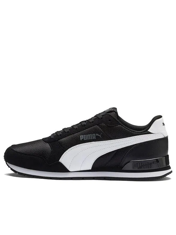 Кроссовки st runner v2 black/white low sneakers Puma — изображение 1 из 4, черный/белый