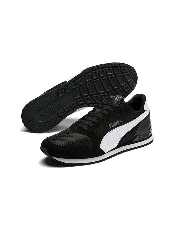 Кроссовки st runner v2 black/white low sneakers Puma — изображение 3 из 4, черный/белый