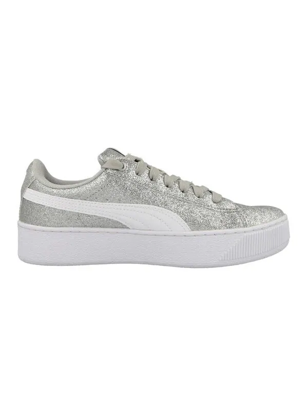 Кроссовки vikky platform glitz Puma — изображение 2 из 4, серебряный