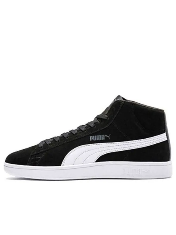 Кроссовки smash v2 mid 'black white' Puma — изображение 1 из 4, черный