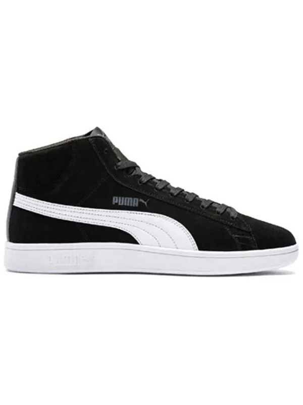 Кроссовки smash v2 mid 'black white' Puma — изображение 2 из 4, черный