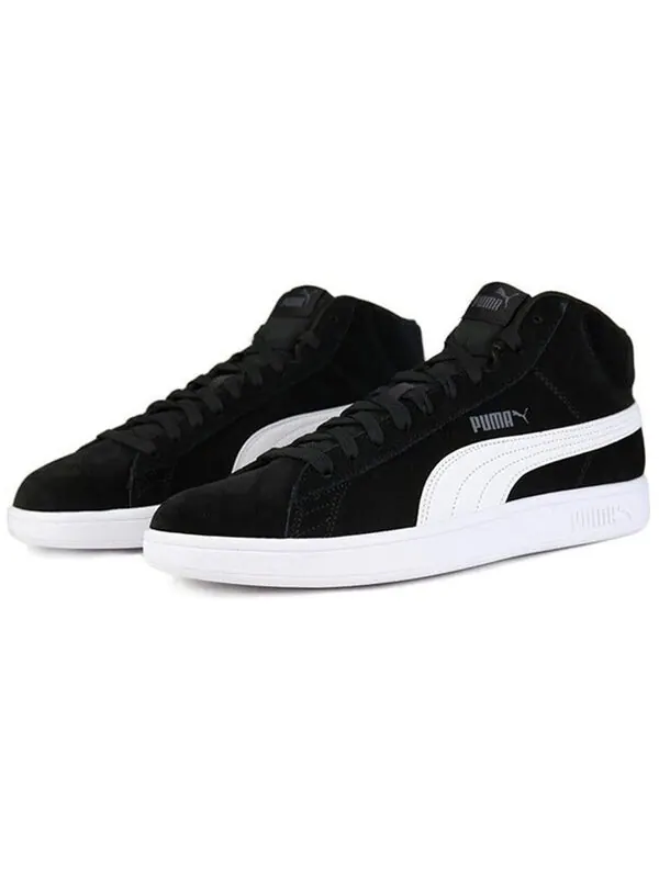 Кроссовки smash v2 mid 'black white' Puma — изображение 3 из 4, черный