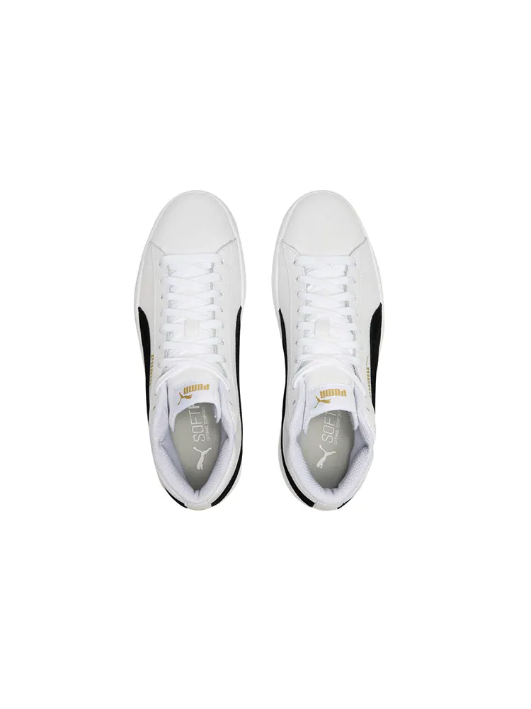 Кеды PUMA Smash v2 Mid 'White Black' — изображение 4 из 6, белый