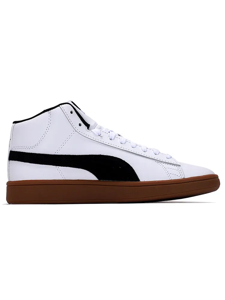 Кеды PUMA Unisex Smash V2 Mid-Top Sneakers White — изображение 2 из 5, мульти