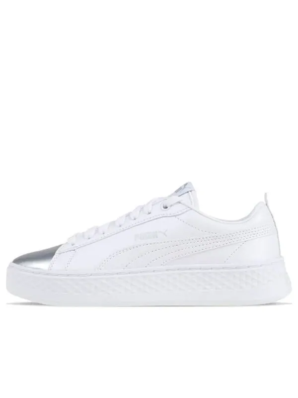 Кроссовки smash platform classic skateboarding shoes silver Puma — изображение 1 из 4, белый