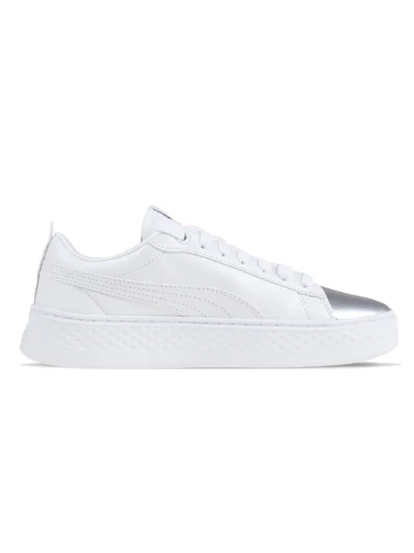 Кроссовки smash platform classic skateboarding shoes silver Puma — изображение 2 из 4, белый