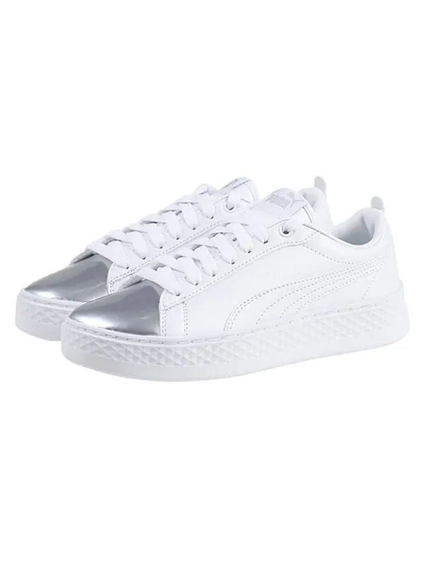Кроссовки smash platform classic skateboarding shoes silver Puma — изображение 3 из 4, белый