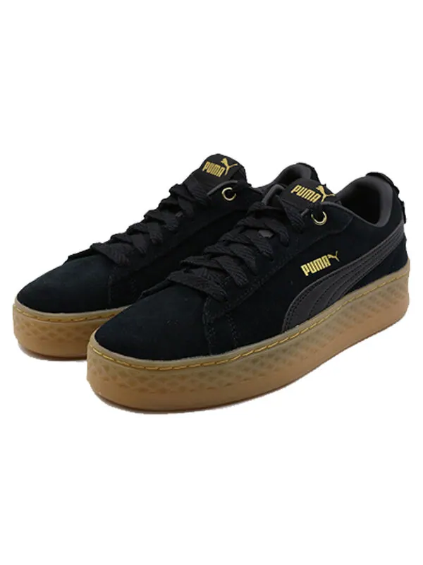 Кроссовки suede platform elemental steel grey 'black gold' Puma — изображение 2 из 4, черный/золотистый