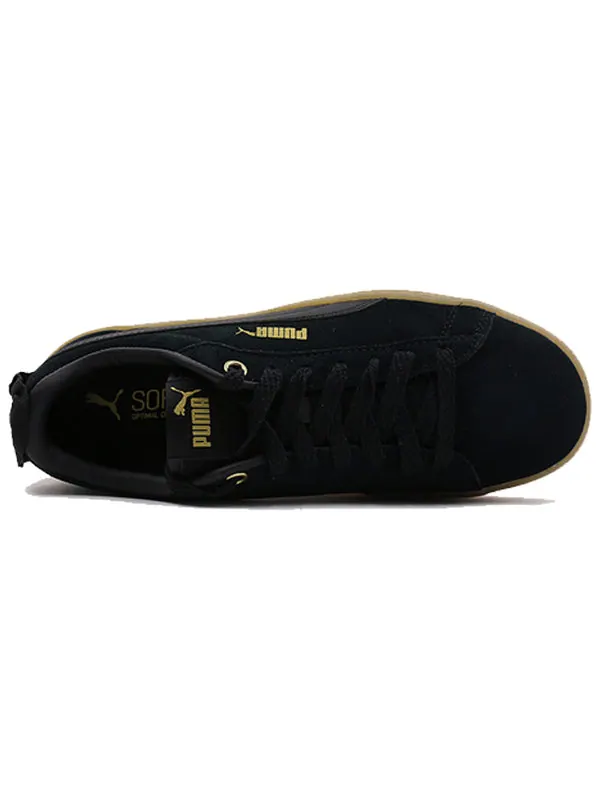 Кроссовки suede platform elemental steel grey 'black gold' Puma — изображение 3 из 4, черный/золотистый