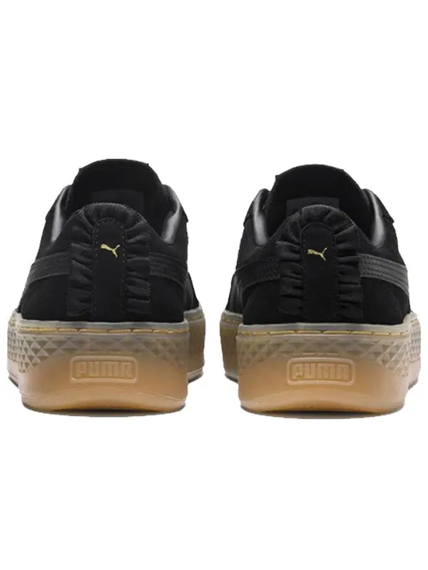 Кроссовки suede platform elemental steel grey 'black gold' Puma — изображение 4 из 4, черный/золотистый