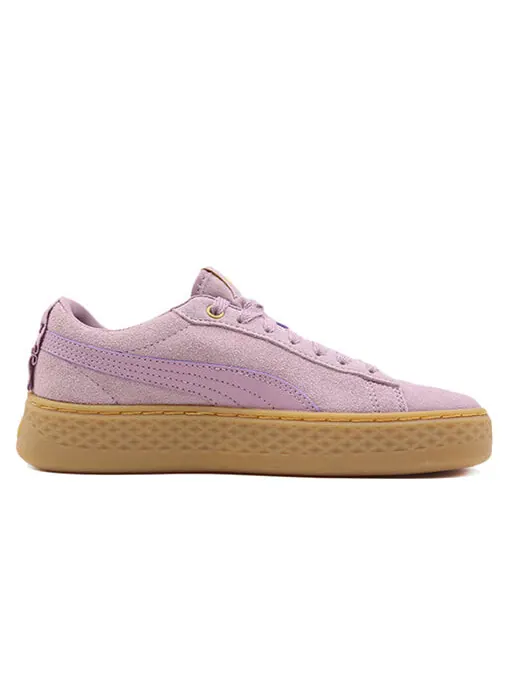 Кроссовки smash platform frill sneaker low damen lila braun Puma — изображение 2 из 4, розовый