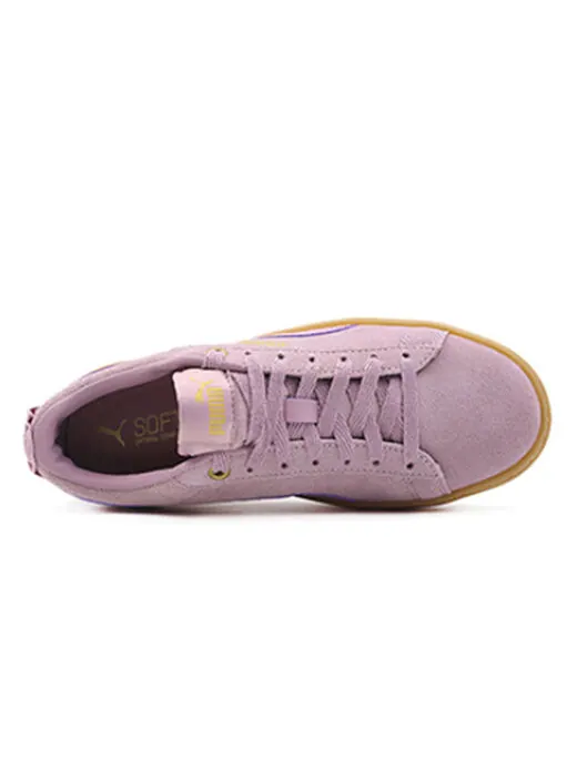 Кроссовки smash platform frill sneaker low damen lila braun Puma — изображение 4 из 4, розовый