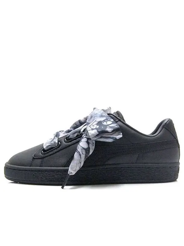 Кроссовки basket heart mimicry 'black' Puma — изображение 1 из 4, черный
