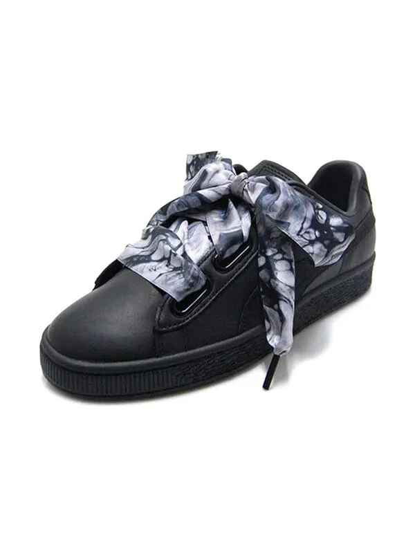 Кроссовки basket heart mimicry 'black' Puma — изображение 2 из 4, черный