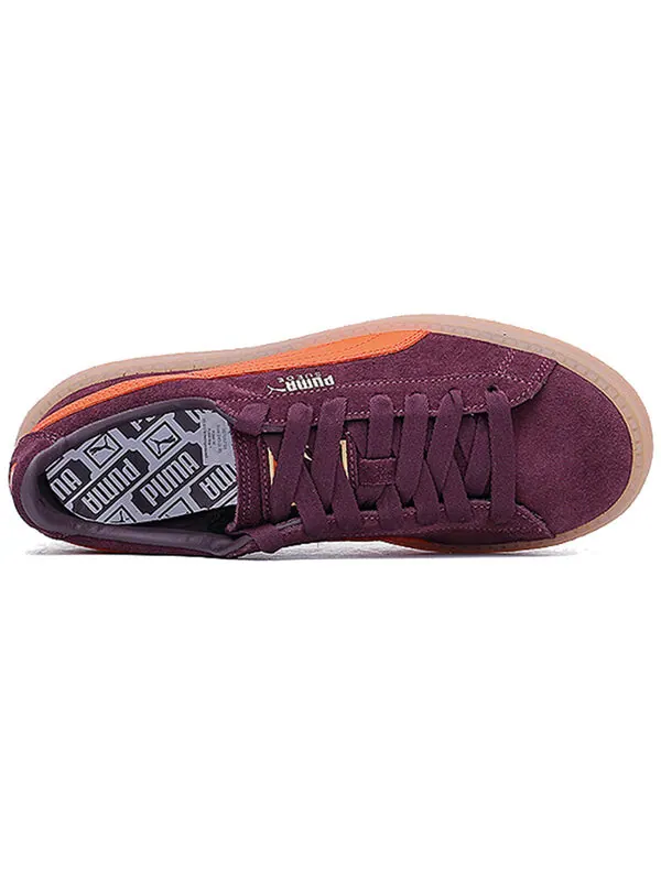 Кроссовки suede platform trace 'winetasting flame' Puma — изображение 4 из 4, винный красный/оранжевый